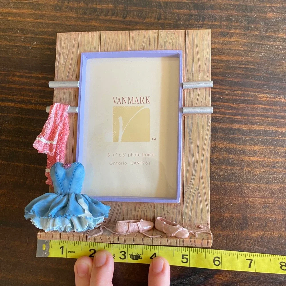 Vanmark Ballet Photo Picture Frame 3.5x5 Dress Shoes Decor Flaw Resin Ballerina‎